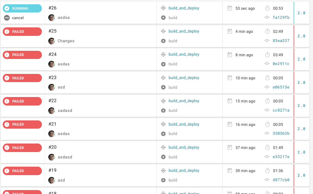 failed attempts to build apk with circleci